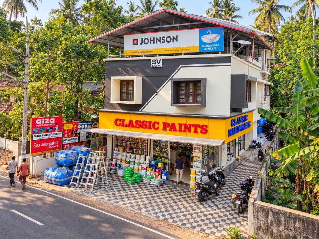 Classic Paints And Hardware - SV Building Storefront in Vakkom